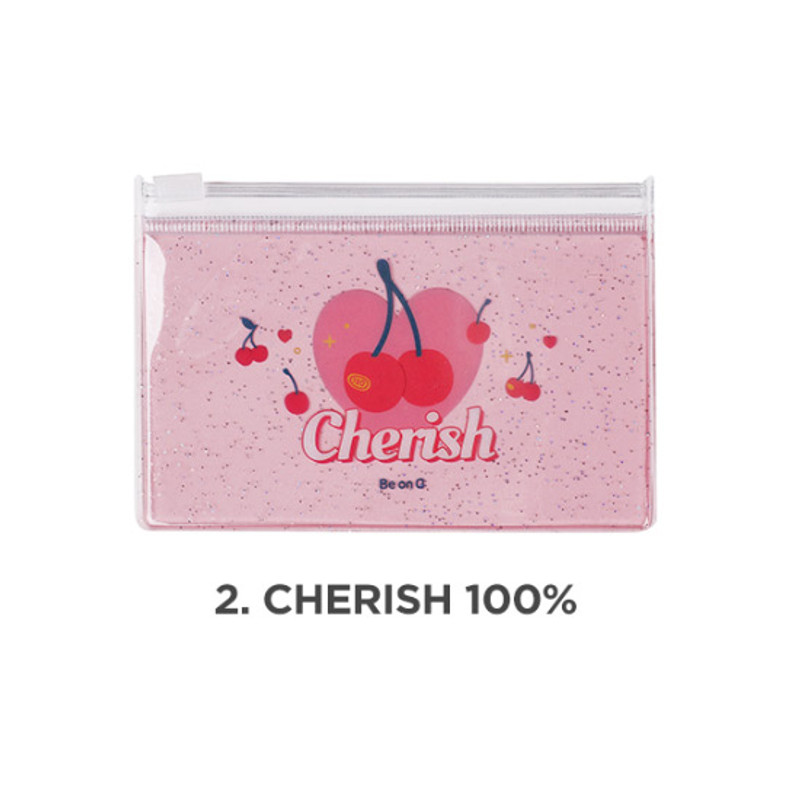 Cherish 100% - Be on D 90s coolkids party small clear zip lock pouch Cherish 100% - Be on D 90s coolkids party small clear zip lock pouch