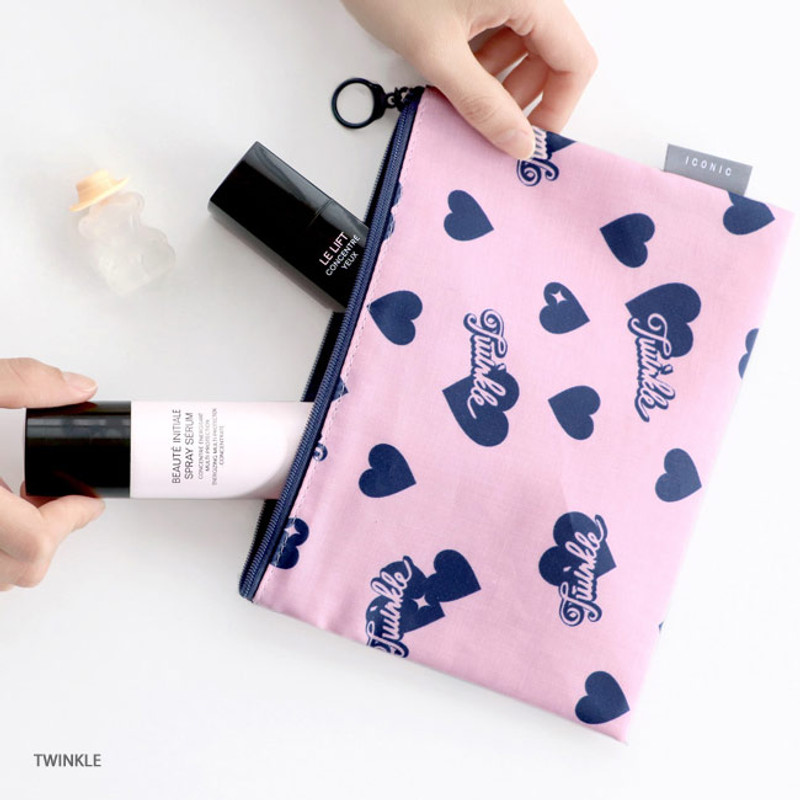 Twinkle - ICONIC Comely water resistant medium flat pouch bag 