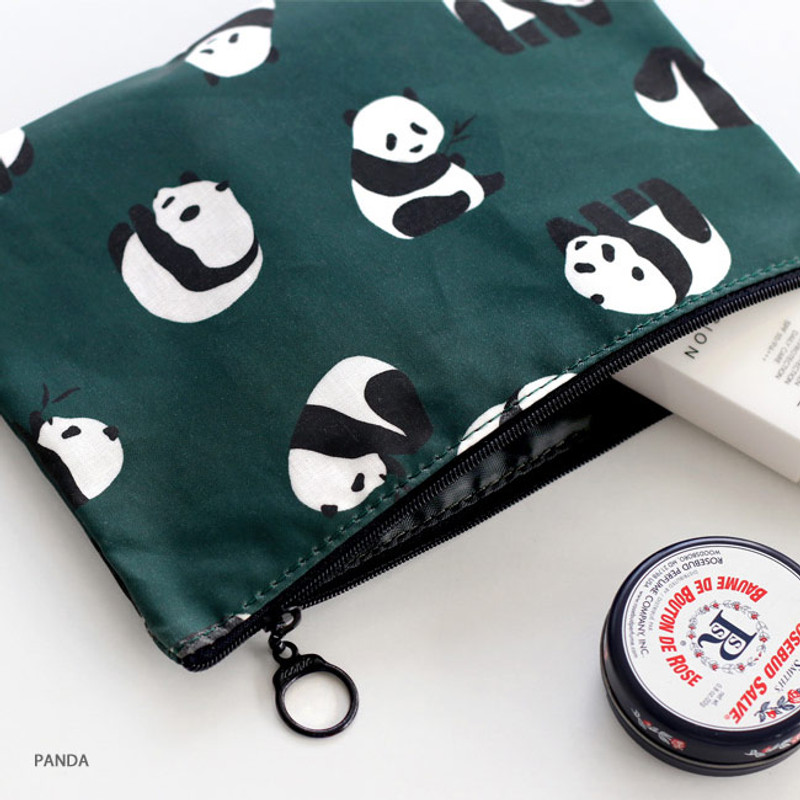 Panda - ICONIC Comely water resistant medium flat pouch bag 
