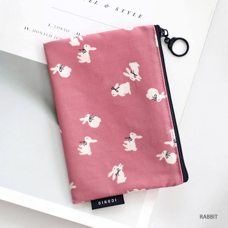 Rabbit - ICONIC Comely water resistant small flat pouch bag 