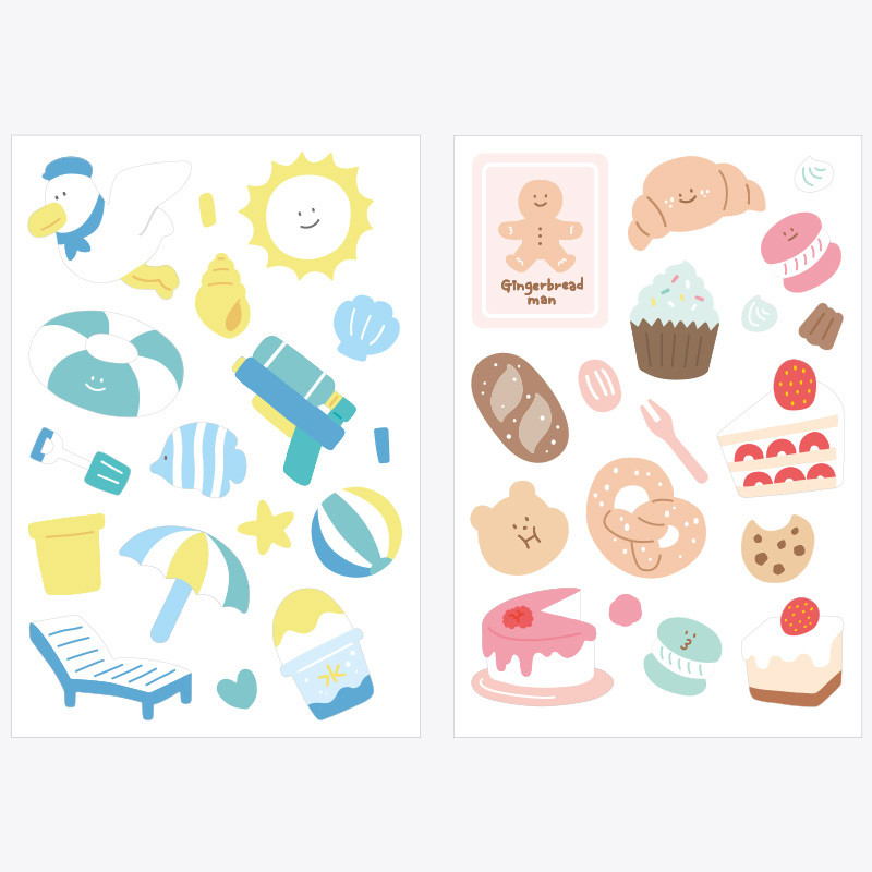 Composition - Rihoon Removable 14 sheets sticker set Composition - Rihoon Removable 14 sheets sticker set