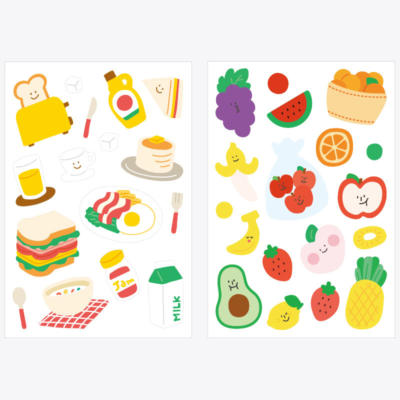 Composition - Rihoon Removable  14 sheets sticker set Composition - Rihoon Removable  14 sheets sticker set