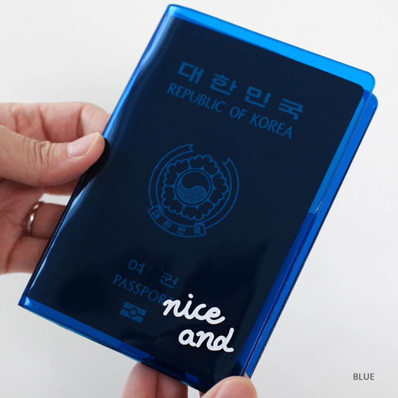 Blue - 2NUL Nice and clear travel passport case holder Blue - 2NUL Nice and clear travel passport case holder