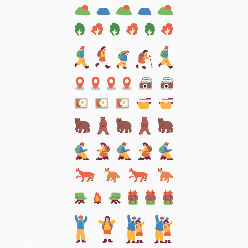 Dailylike Travel PVC cute seal sticker for the diary