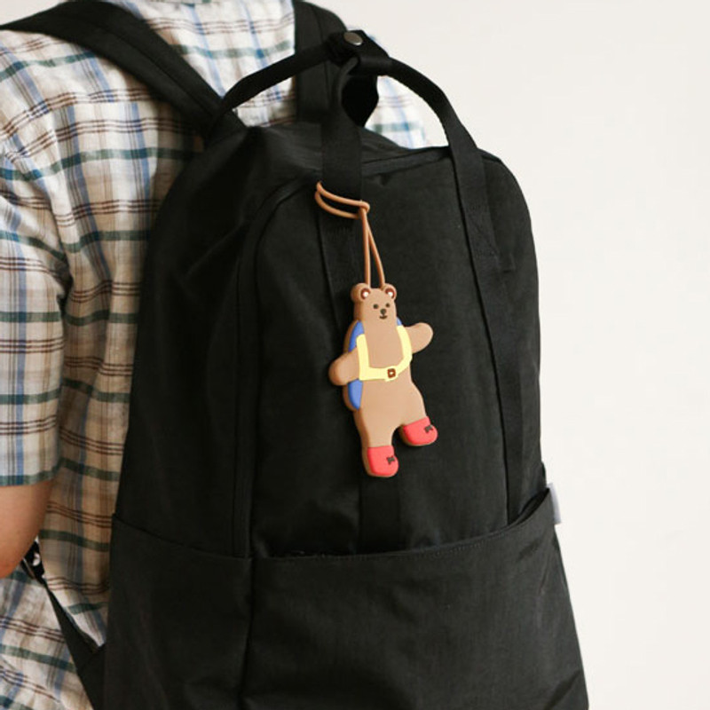 Climbing bear - Dailylike Cute silicone travel luggage name tag