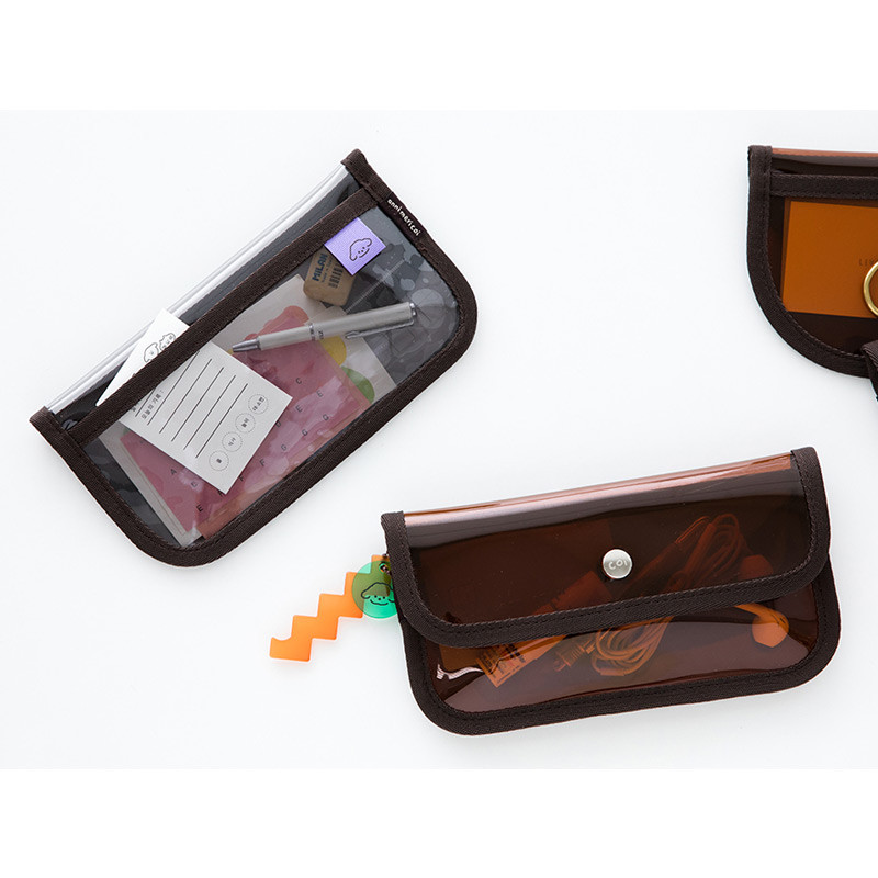 Livework Coi clear PVC snap button clutch bag pouch Livework Coi clear PVC snap button clutch bag pouch
