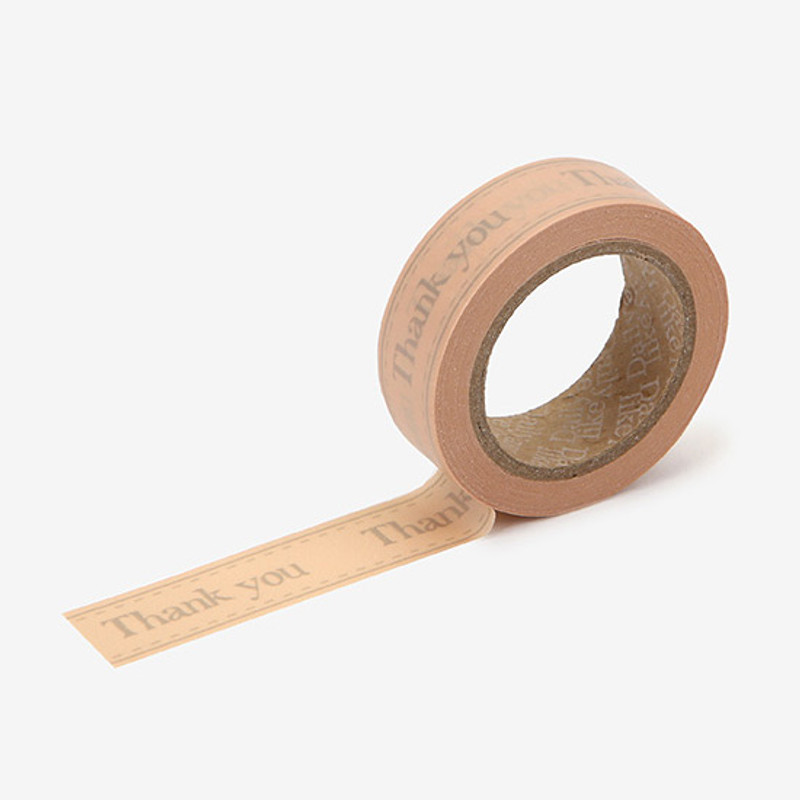 Dailylike Thank you single roll paper deco masking tape