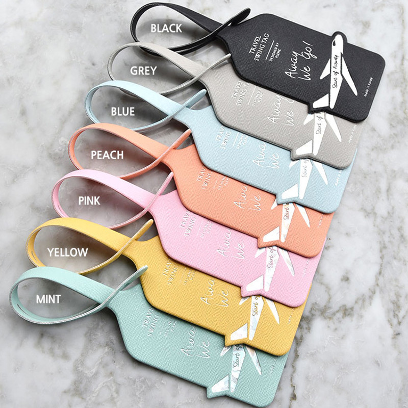 Color - Play Obje Away we go hologram travel swing luggage name tag