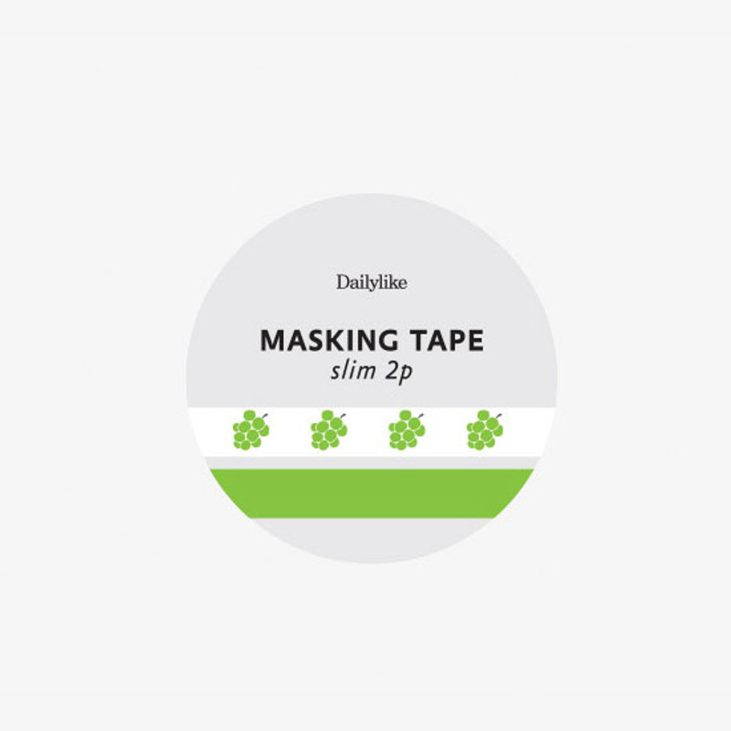 Package - Dailylike Shine muscat slim masking tape set Package - Dailylike Shine muscat slim masking tape set