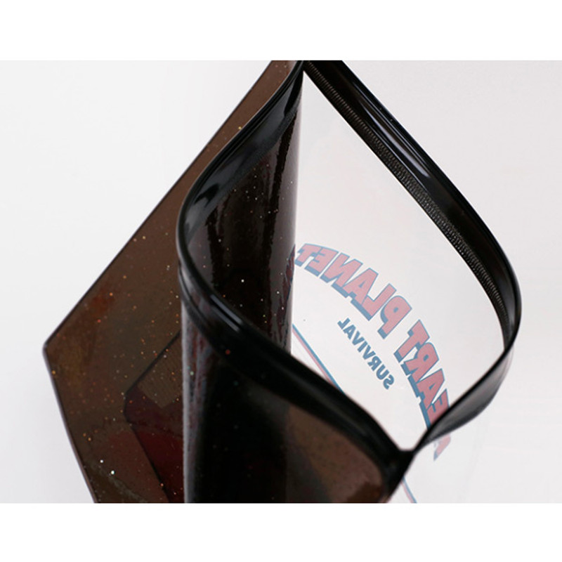 Detail of For me party medium clear zip lock pouch Detail of For me party medium clear zip lock pouch