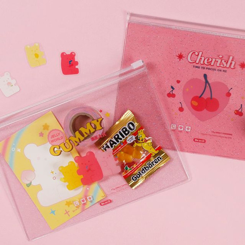 For me party medium clear zip lock pouch For me party medium clear zip lock pouch