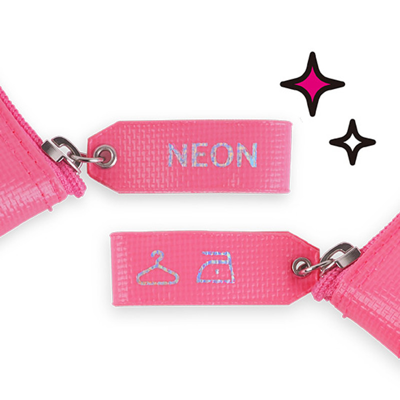 Cute tag - Rihoon Neon laundry translucent zipper pencil case Cute tag - Rihoon Neon laundry translucent zipper pencil case