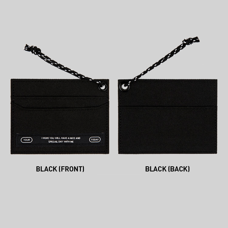 Black - BNTP Today flat card pocket case holder