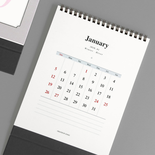 Example of use - ICONIC 2020 Simple desk scheduler calendar