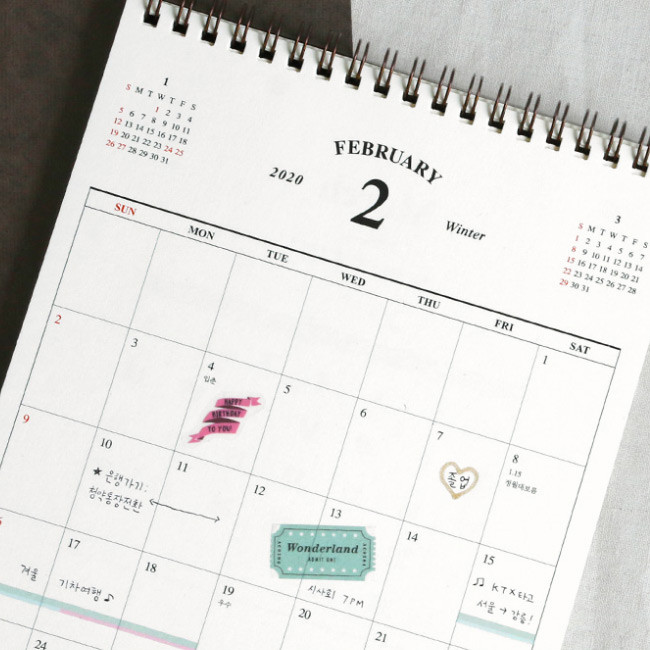 Example of use - ICONIC 2020 Simple desk scheduler calendar