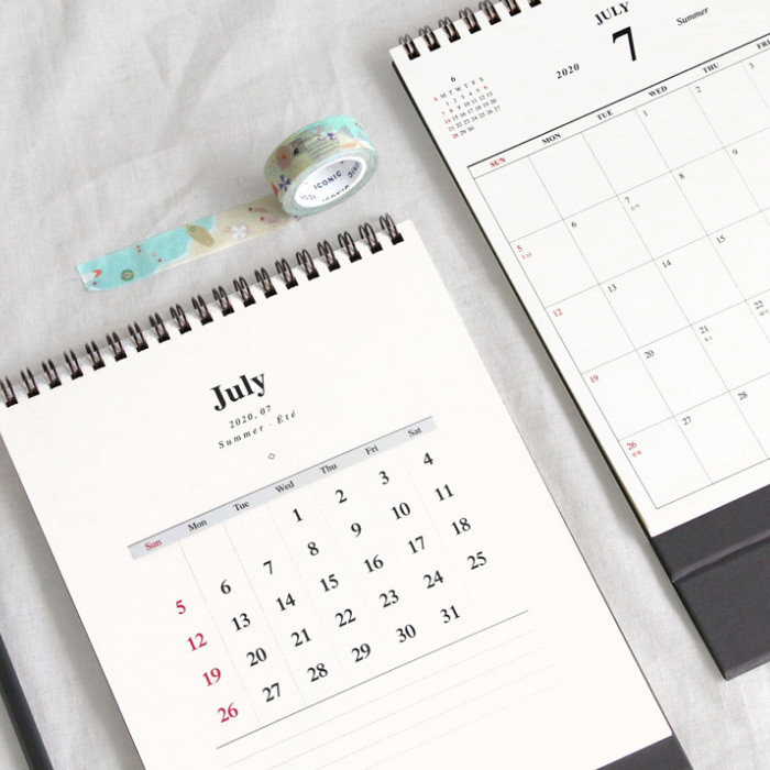 ICONIC 2020 Simple desk scheduler calendar