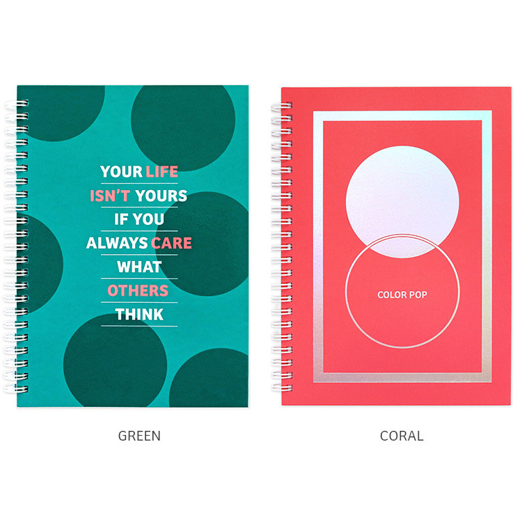 Color - Indigo Color pop spiral bound dateless weekly planner