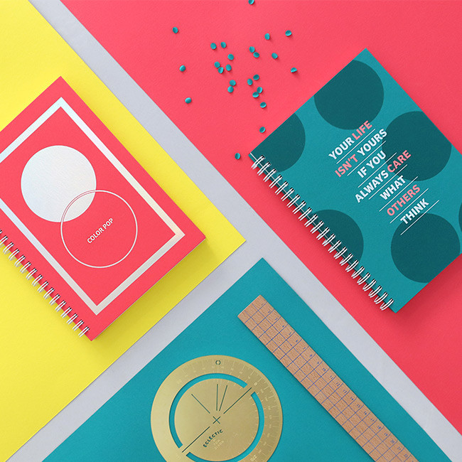 Indigo Color pop spiral bound dateless weekly planner