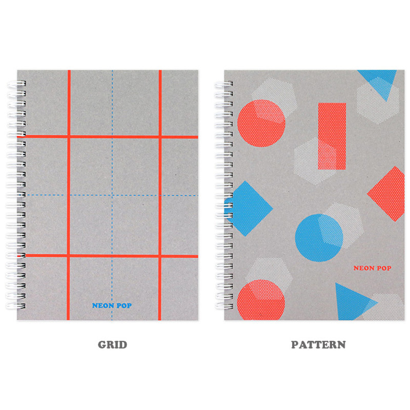 Option - Indigo Neon pop spiral bound dateless weekly planner Option - Indigo Neon pop spiral bound dateless weekly planner