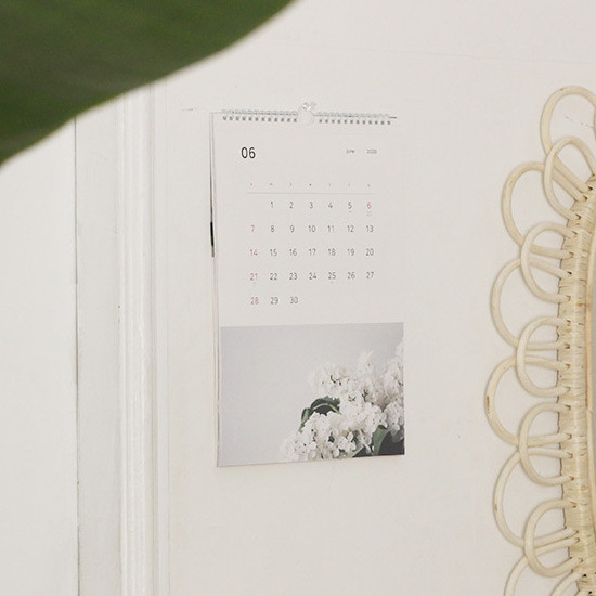 Usage example - Dash and Dot 2020 Slow life monthly wall calendar