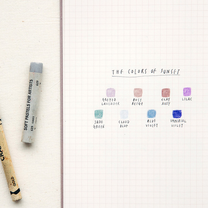 Usage example - Livework Korean poetry large hardcover lined grid notebook Usage example - Livework Korean poetry large hardcover lined grid notebook