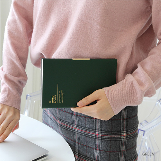 Green - GMZ 2020 Monologue medium dated weekly diary planner