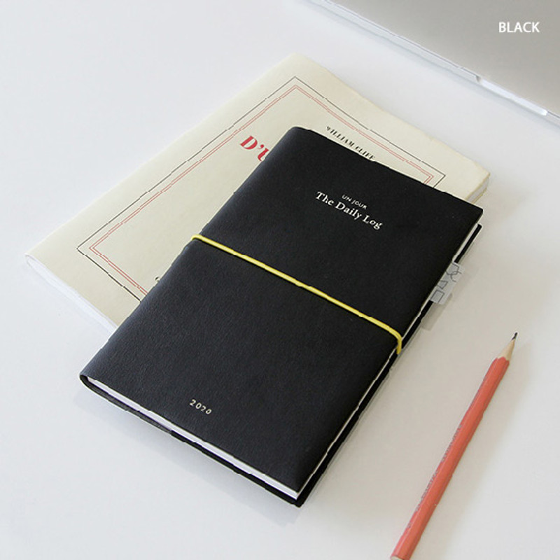 Black - GMZ 2020 The daily log medium dated weekly diary planner