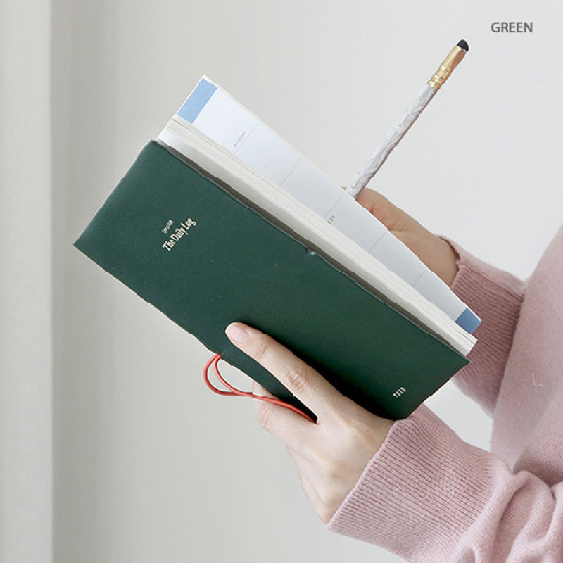 Green - GMZ 2020 The daily log medium dated weekly diary planner