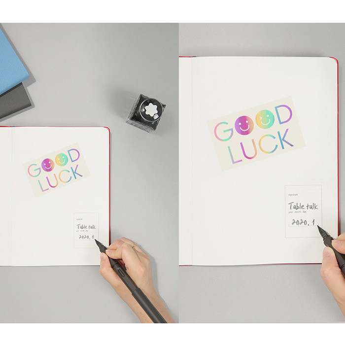 Comes with sticker - Antenna Shop 2020 Table talk B6 dated monthly diary planner