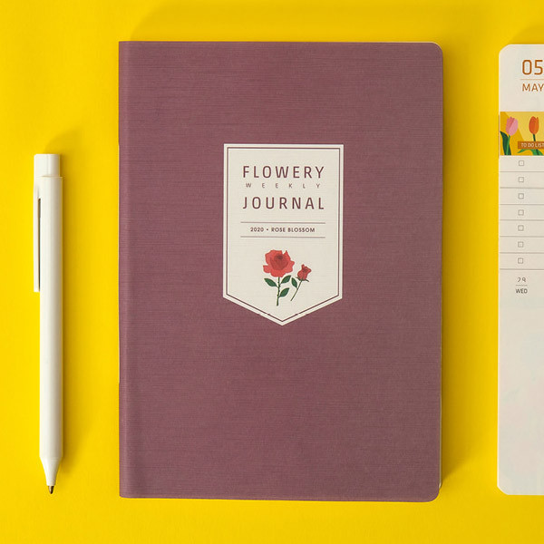 Rose blossom - Ardium 2020 Flowery dated weekly journal planner