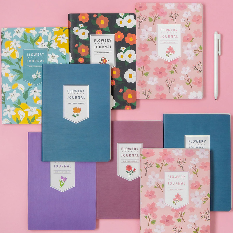 Ardium 2020 Flowery dated weekly journal planner