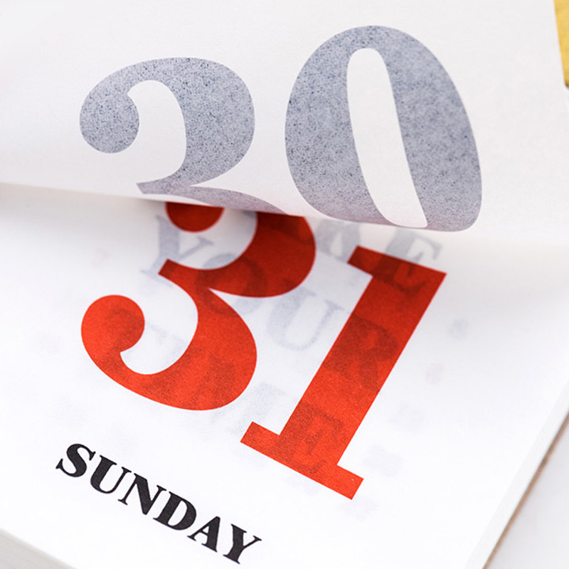Daily calendar - Livework 2020 Every day small tear off desk calendar