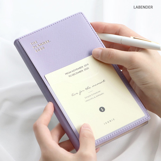 Lavender - ICONIC 2020 Simple small dated weekly planner scheduler