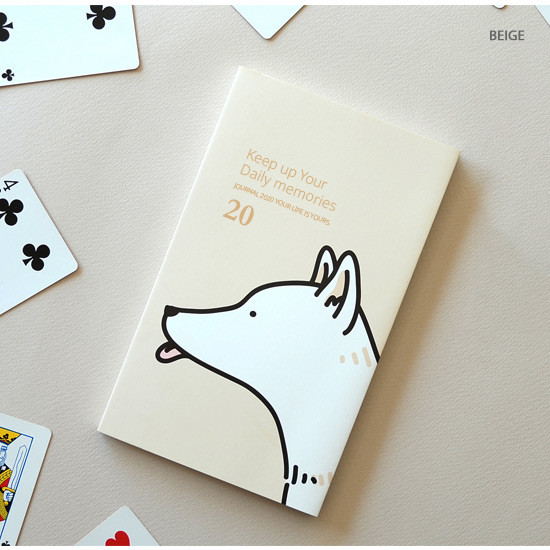 Beige - Jam Studio 2020 Cha Cha dated weekly diary planner