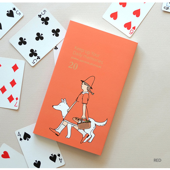 Red - Jam Studio 2020 Cha Cha dated weekly diary planner