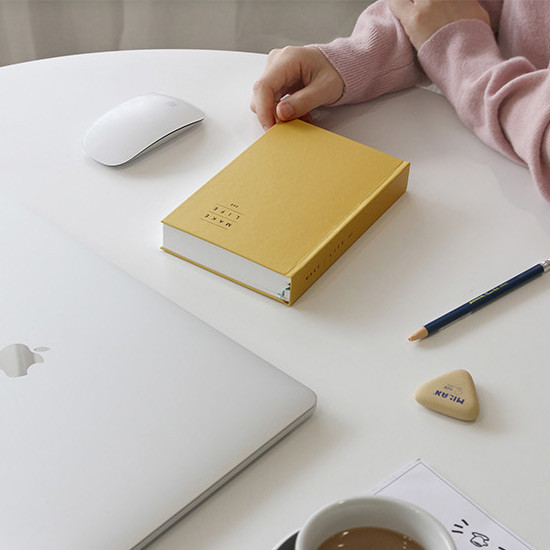 Yellow - GMZ Make life 365 dateless daily diary planner