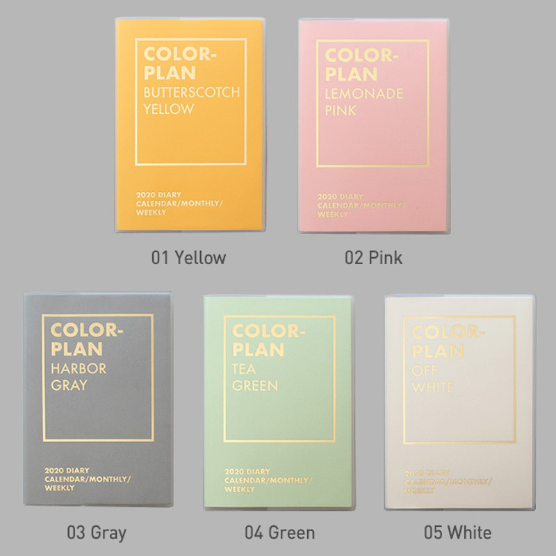Color - PAPERIAN Colorful 2020 dated weekly planner scheduler