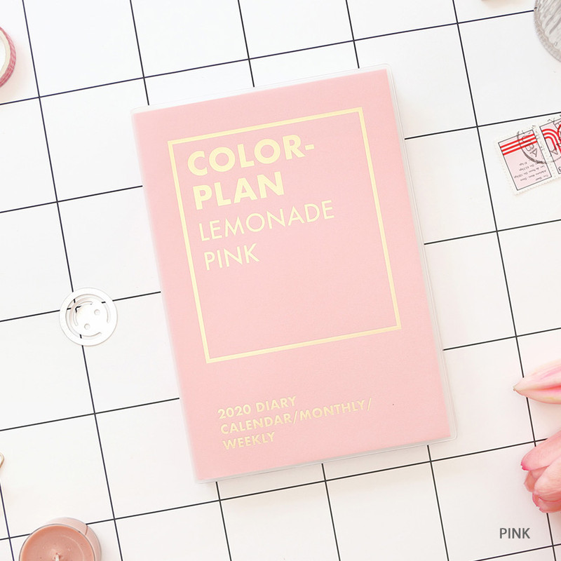 Pink - PAPERIAN Colorful 2020 dated weekly planner scheduler