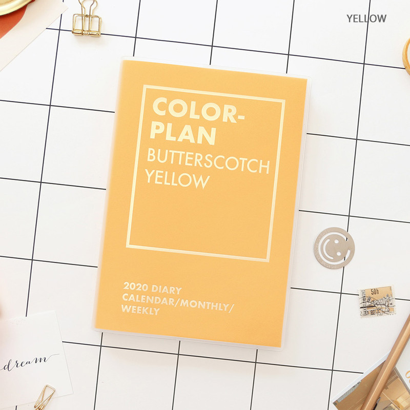 Yellow - PAPERIAN Colorful 2020 dated weekly planner scheduler