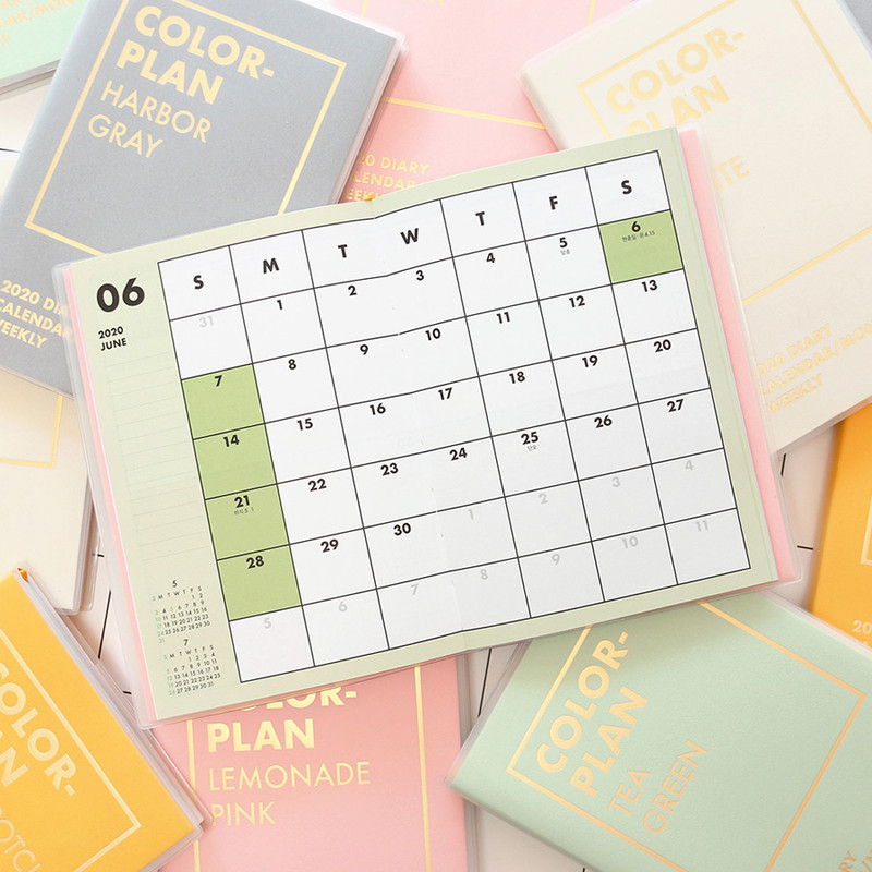 PAPERIAN Colorful 2020 dated weekly planner scheduler