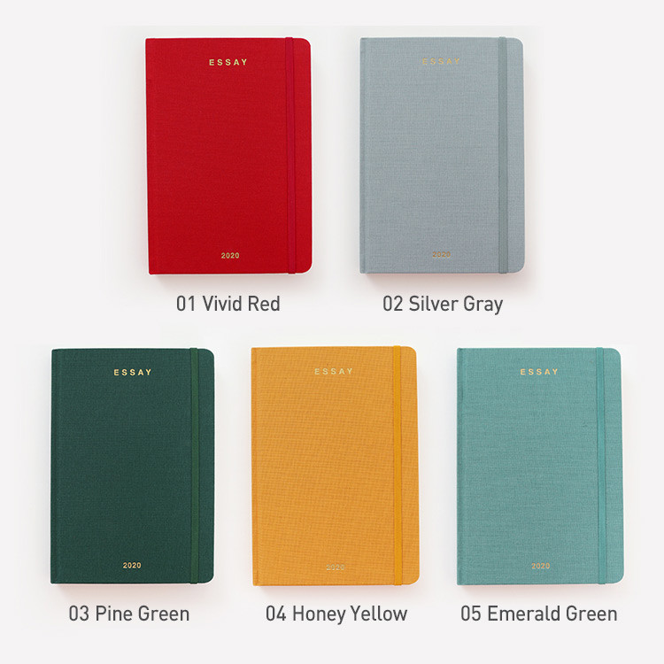 Color - PAPERIAN 2020 Essay B6 hardcover dated weekly agenda planner