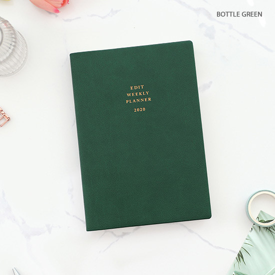 Bottle green - PAPERIAN 2020 Edit large dated weekly planner scheduler