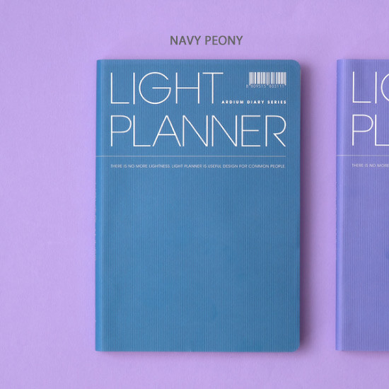 Navy peony - Ardium 2020 Light dated daily planner scheduler