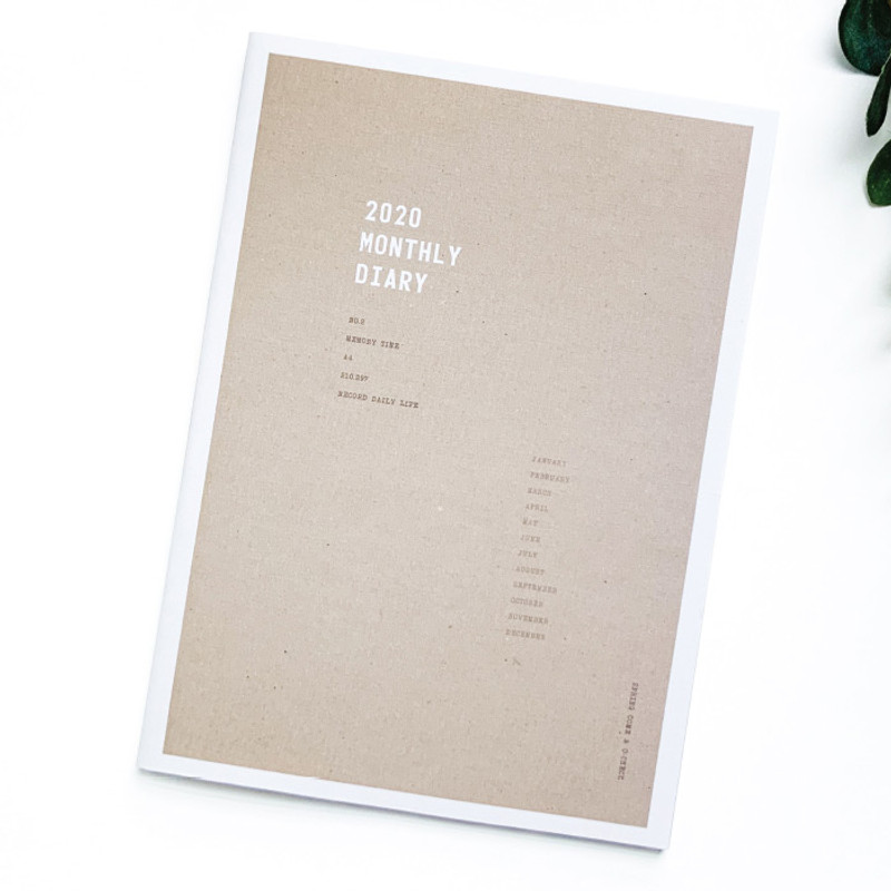 Vintage - O-CHECK 2020 Spring come A4 dated monthly planner Vintage - O-CHECK 2020 Spring come A4 dated monthly planner