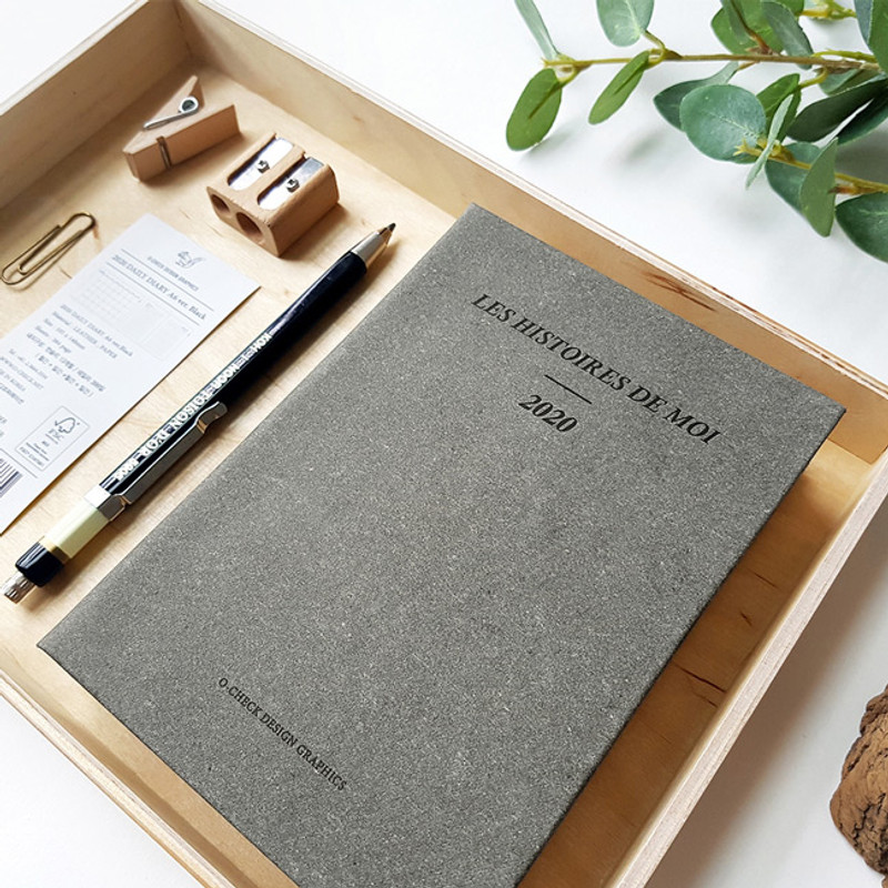 Black - O-CHECK Eco-friendly 2020 A6 dated daily diary planner Black - O-CHECK Eco-friendly 2020 A6 dated daily diary planner