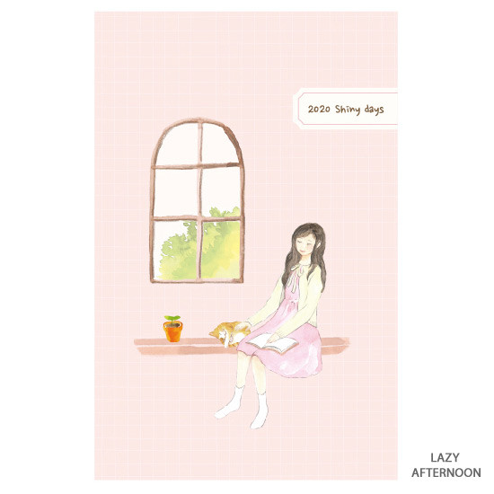 Lazy afternoon - O-CHECK 2020 Shiny days hardcover dated weekly diary planner