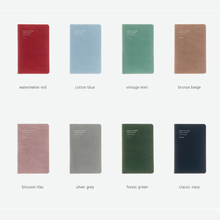 Colors of Byfulldesign 2020 Notable memory medium dated weekly planner