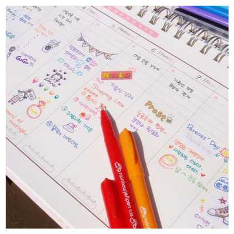 Design somerz Rainbow Gel Pen 0.38mm set of 10 colors Design somerz Rainbow Gel Pen 0.38mm set of 10 colors