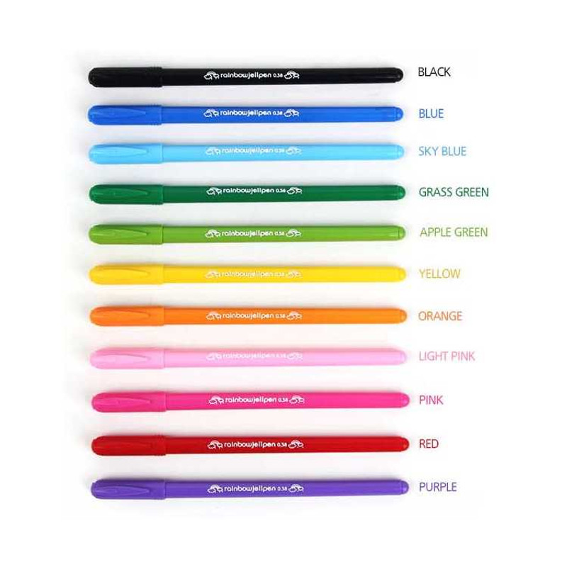 Design somerz Rainbow Gel Pen 0.38mm set of 10 colors Design somerz Rainbow Gel Pen 0.38mm set of 10 colors