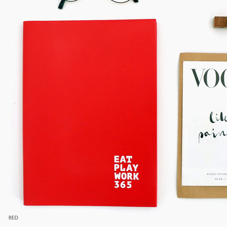 Red - Romane 2020 Workaholic 365 dated weekly diary planner